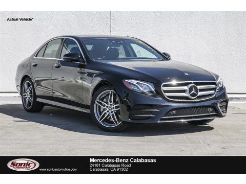 Black Mercedes-Benz E 300 Sedan.  Click to enlarge.