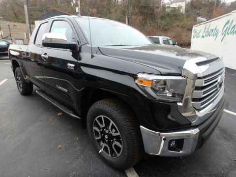 Midnight Black Metallic Toyota Tundra Limited Double Cab 4x4.  Click to enlarge.