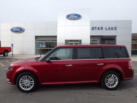 Ruby Red Ford Flex SEL AWD.  Click to enlarge.