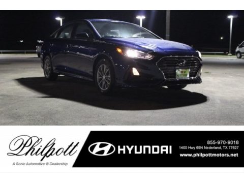 Lakeside Blue Hyundai Sonata SE.  Click to enlarge.