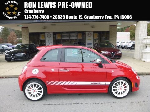 Rosso (Red) Fiat 500 Abarth.  Click to enlarge.
