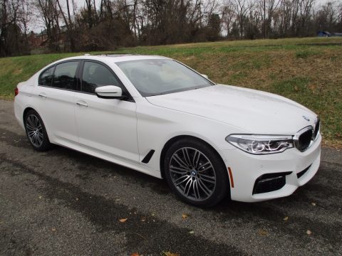 Alpine White BMW 5 Series 540i xDrive Sedan.  Click to enlarge.