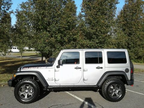 Billet Silver Metallic Jeep Wrangler Unlimited Rubicon Recon 4x4.  Click to enlarge.