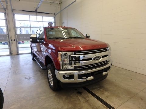 Ruby Red Ford F250 Super Duty Lariat Crew Cab 4x4.  Click to enlarge.