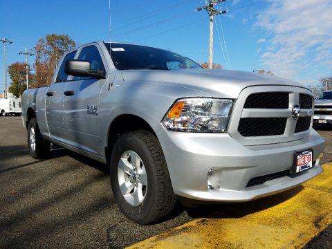 Bright Silver Metallic Ram 1500 Express Quad Cab 4x4.  Click to enlarge.