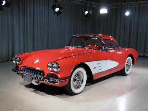 Signal Red Chevrolet Corvette Convertible.  Click to enlarge.