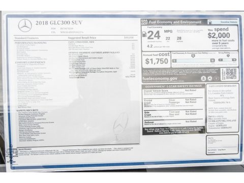 Black Mercedes-Benz GLC 300.  Click to enlarge.