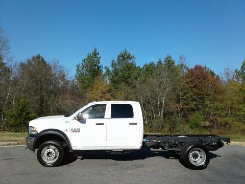 Bright White Ram 4500 Tradesman Crew Cab 4x4 Chassis.  Click to enlarge.