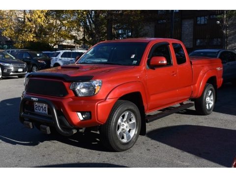 Barcelona Red Metallic Toyota Tacoma V6 SR5 Access Cab 4x4.  Click to enlarge.