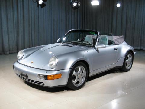 Polar Silver Metallic Porsche 911 America Roadster.  Click to enlarge.