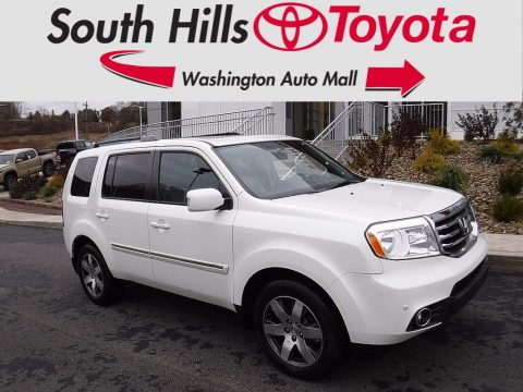 White Diamond Pearl Honda Pilot Touring 4WD.  Click to enlarge.