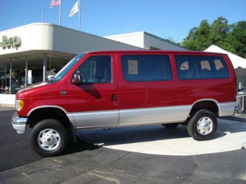 Toreador Red Metallic Ford E Series Van E350 Club Wagon 4x4.  Click to enlarge.