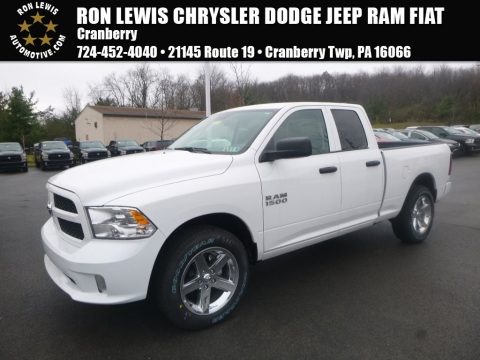 Bright White Ram 1500 Express Quad Cab 4x4.  Click to enlarge.