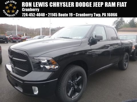 Brilliant Black Crystal Pearl Ram 1500 Big Horn Crew Cab 4x4.  Click to enlarge.