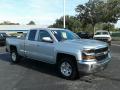 Front 3/4 View of 2018 Chevrolet Silverado 1500 LT Double Cab #7
