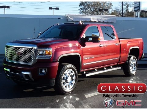 Sonoma Red Metallic GMC Sierra 2500HD Denali Crew Cab 4x4.  Click to enlarge.