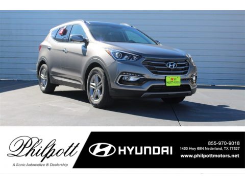 Gray Hyundai Santa Fe Sport .  Click to enlarge.