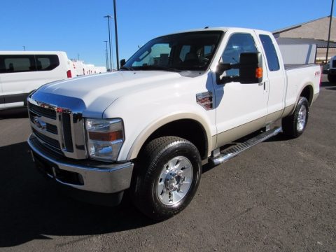 Oxford White Ford F250 Super Duty Lariat SuperCab 4x4.  Click to enlarge.