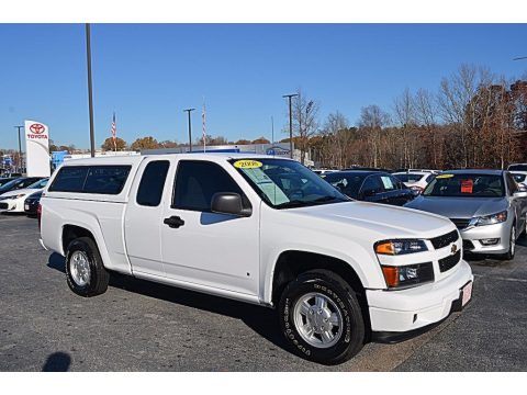 Summit White Chevrolet Colorado Work Truck Extended Cab.  Click to enlarge.