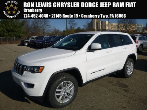 Bright White Jeep Grand Cherokee Laredo 4x4.  Click to enlarge.