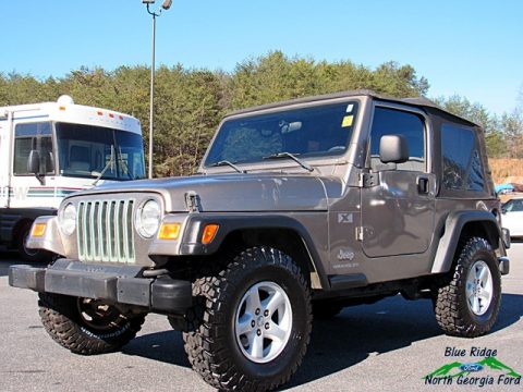 Shale Green Metallic Jeep Wrangler X 4x4.  Click to enlarge.
