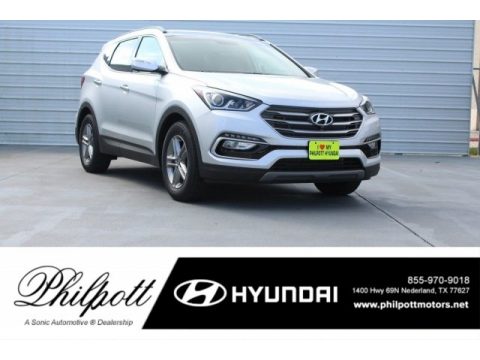 Sparkling Silver Hyundai Santa Fe Sport .  Click to enlarge.