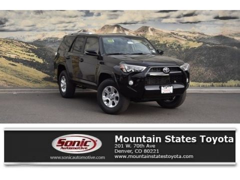 Midnight Black Metallic Toyota 4Runner SR5 4x4.  Click to enlarge.