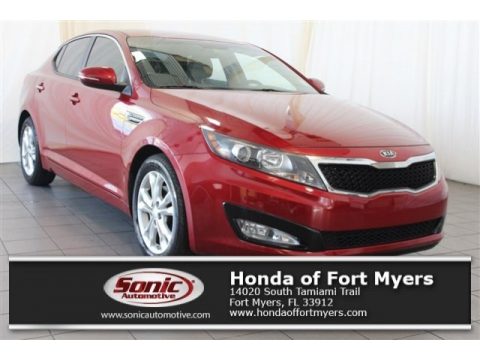 Spicy Red Kia Optima EX.  Click to enlarge.