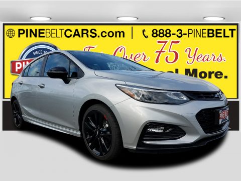 Silver Ice Metallic Chevrolet Cruze LT Hatchback.  Click to enlarge.