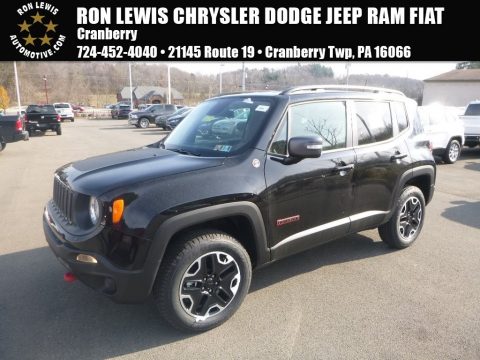 Black Jeep Renegade Trailhawk 4x4.  Click to enlarge.