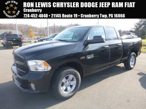 Brilliant Black Crystal Pearl Ram 1500 Express Quad Cab 4x4.  Click to enlarge.