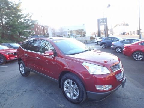 Red Jewel Tintcoat Chevrolet Traverse LT AWD.  Click to enlarge.