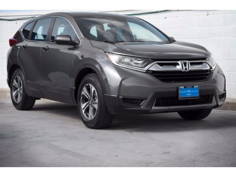 Modern Steel Metallic Honda CR-V LX.  Click to enlarge.