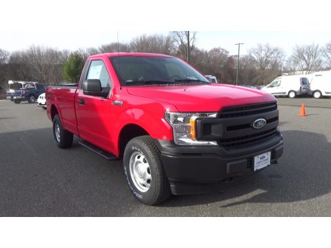 Race Red Ford F150 XL Regular Cab 4x4.  Click to enlarge.