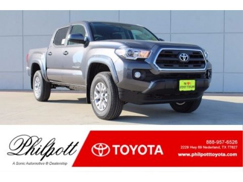 Magnetic Gray Metallic Toyota Tacoma SR5 Double Cab 4x4.  Click to enlarge.