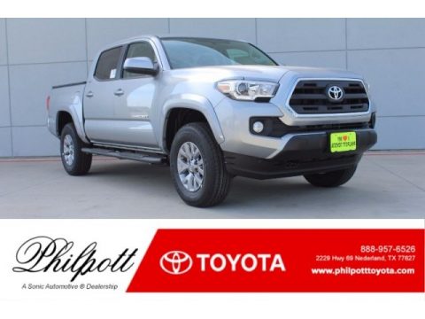 Silver Sky Metallic Toyota Tacoma SR5 Double Cab.  Click to enlarge.