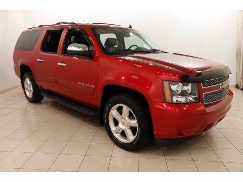 Crystal Red Tintcoat Chevrolet Suburban LT 4x4.  Click to enlarge.