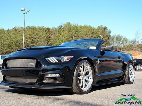 Shadow Black Ford Mustang Shelby Super Snake Convertible.  Click to enlarge.