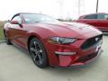 Front 3/4 View of 2018 Ford Mustang EcoBoost Premium Convertible #1