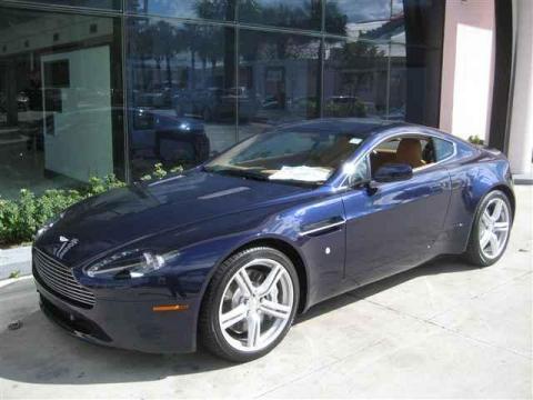 Midnight Blue Aston Martin V8 Vantage Coupe.  Click to enlarge.