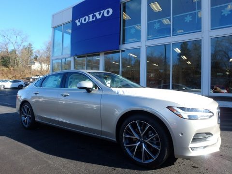 Luminous Sand Metallic Volvo S90 T5 AWD Momentum.  Click to enlarge.