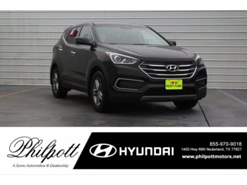 Black Hyundai Santa Fe Sport .  Click to enlarge.