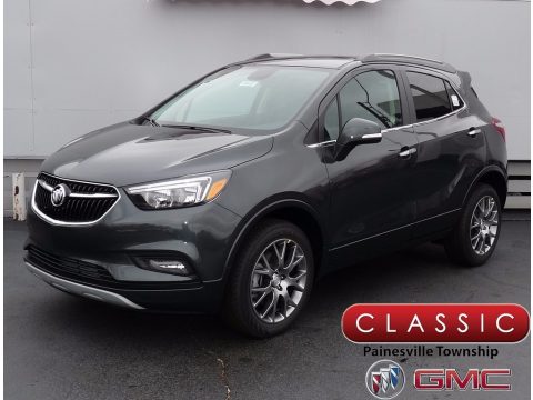 Graphite Gray Metallic Buick Encore Sport Touring AWD.  Click to enlarge.