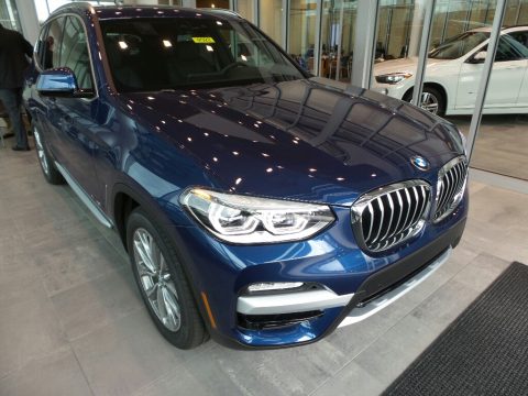 Phytonic Blue Metallic BMW X3 xDrive30i.  Click to enlarge.