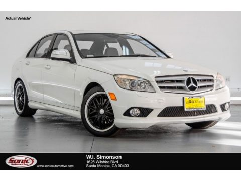 Arctic White Mercedes-Benz C 300 Sport.  Click to enlarge.
