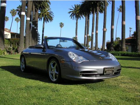 Seal Grey Metallic Porsche 911 Carrera Cabriolet.  Click to enlarge.