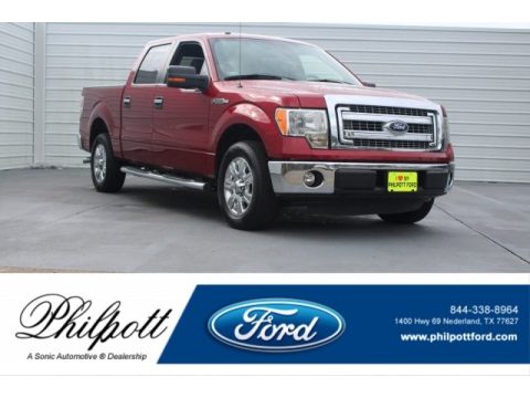 Vermillion Red Ford F150 XLT SuperCrew.  Click to enlarge.