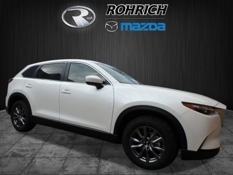 Snowflake White Pearl Mica Mazda CX-9 Sport AWD.  Click to enlarge.