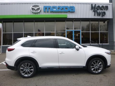 Snowflake White Pearl Mica Mazda CX-9 Signature AWD.  Click to enlarge.