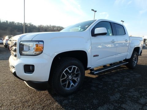 Summit White GMC Canyon All Terrain Crew Cab 4x4.  Click to enlarge.